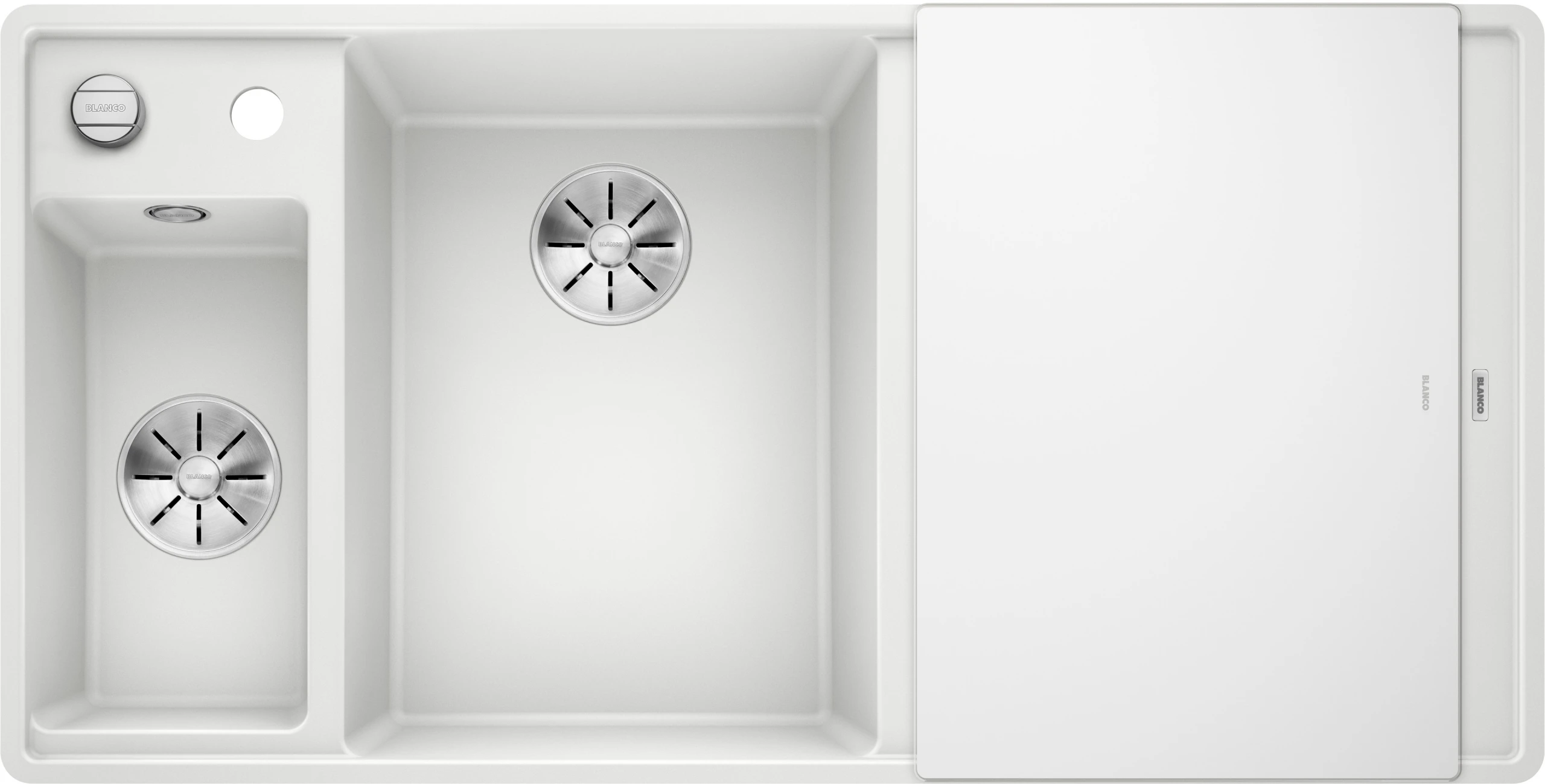 blanco-axia-iii-6-s-f-balos-feher-uveg-vagodeszkaval-excenterrel