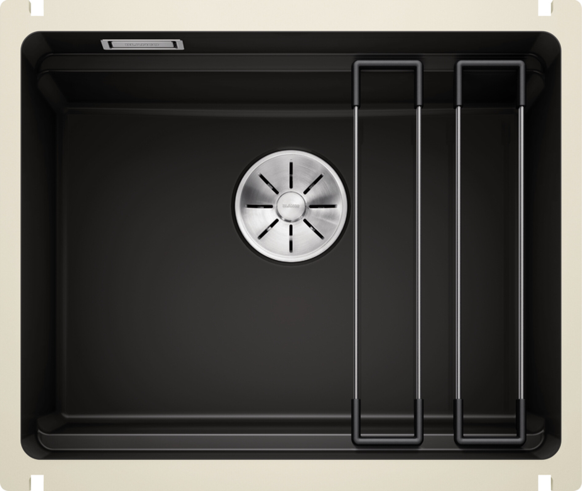 blanco-etagon-500-u-keramia-fekete-tartozekkal-excenter-nelkul